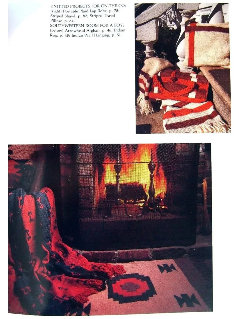 VTG Room-By-Room Afghans Valerie Kurita Crochet & Knit Projects Hardcover Book